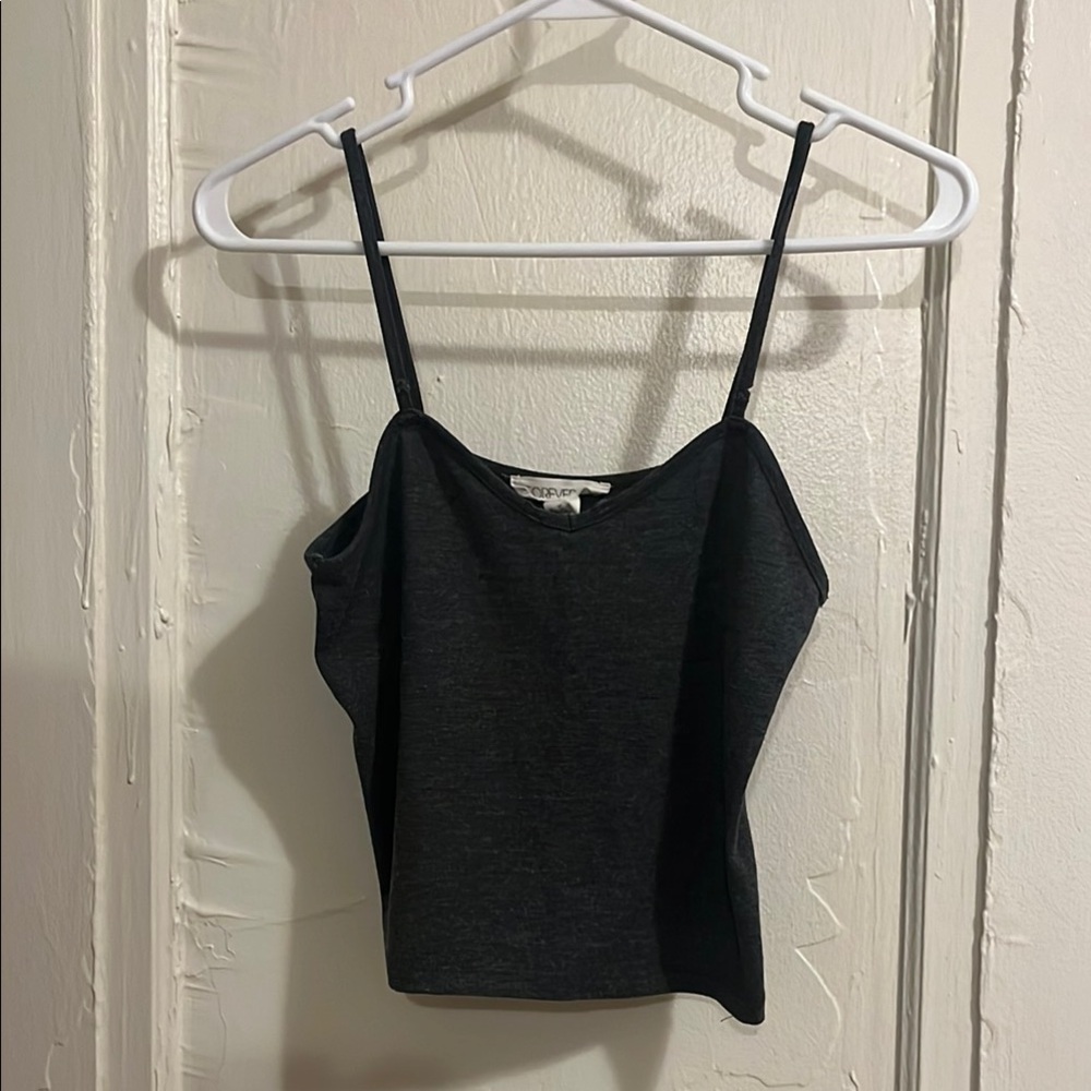 Forever 21 dark gray Crop Camisole tank top